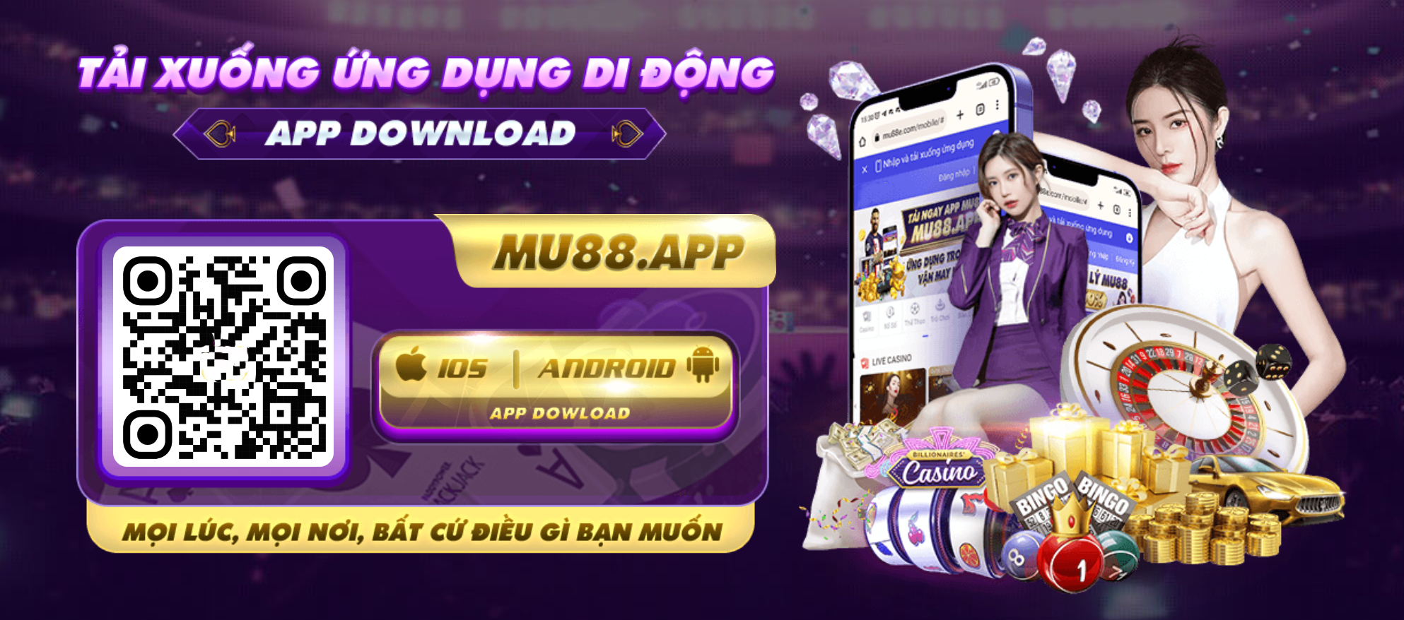 Dễ dàng tải ứng dụng MU 88 về điện thoại thông minh của bạn