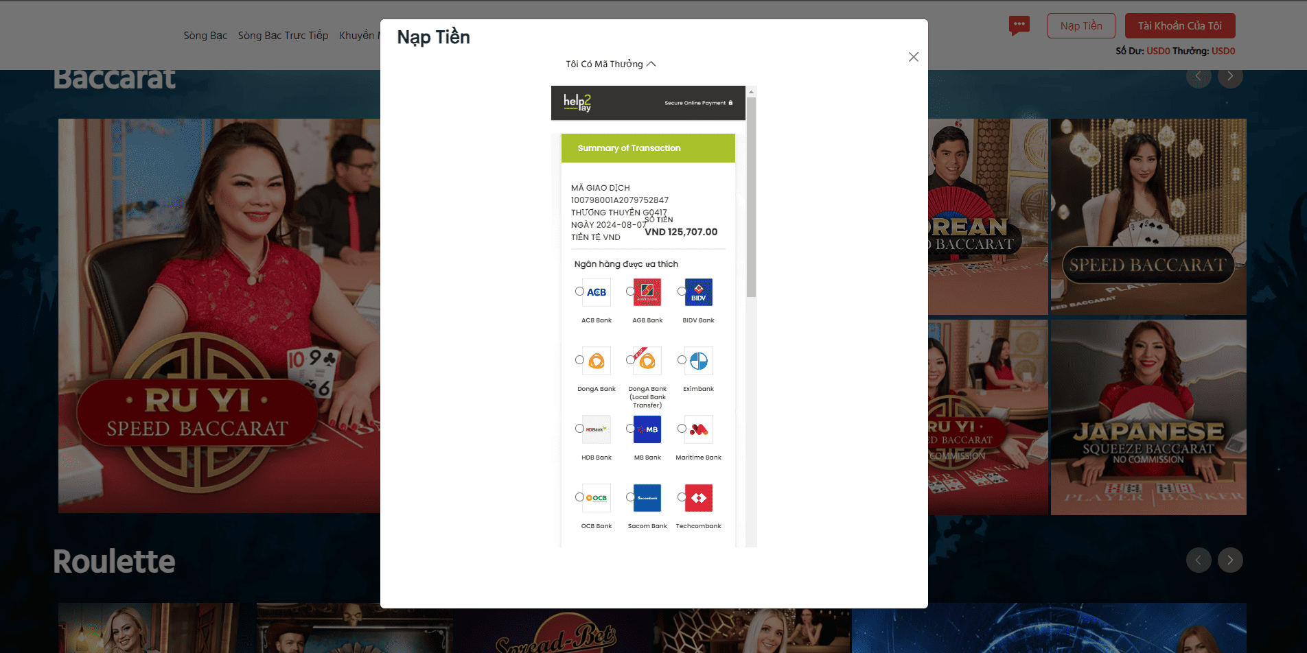 Dễ dàng rút tiền về ví của bạn từ tài khoản 88 OC